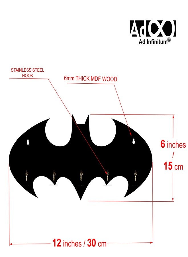 AD INFINITUM® Designer Wooden Key Holders for Home, Office etc. (Batman) - Image 4