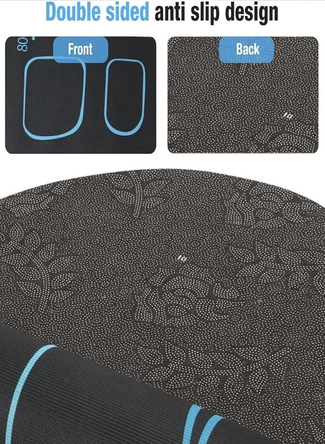 Elvana 6mm Extra Cushioning Exercise & Yoga Mat - Portable Non-Slip Fitness Mat for Home & Gym | Premium Comfort Mat for Pilates, Stretching & Daily Workouts | Beginners to Experts - Image 5
