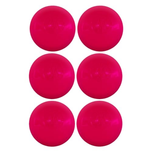 Mylec Cool Weather DEK/Ball/Roller/Street Hockey Ball for Indoor/Outdoor USE Hockey Ball 6 Pack - Pink, 30-60 Degrees - Image 1