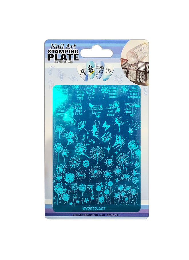brunson - Nail Plates Nail Stamp Templates Metal Manicure Stencils flower designs XY2022-A07 - Image 1