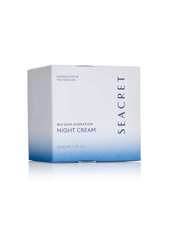 Seacret Seacret Bio Skin Hydration Night Cream with Aloe Niacinamide Jojoba Argan Oil and Dead Sea Minerals  Deeply Moisturizing assist in AntiAging and SkinConditioning Formula 50ml 