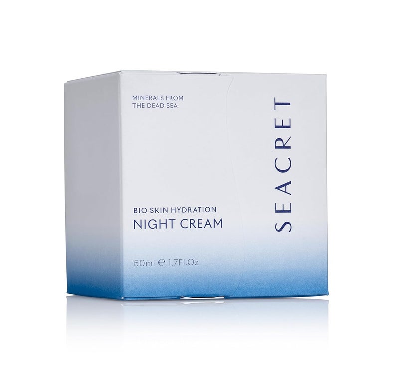Seacret Bio Skin Hydration Night Cream with Aloe Niacinamide Jojoba Argan Oil and Dead Sea Minerals  Deeply Moisturizing assist in AntiAging and SkinConditioning Formula 50ml