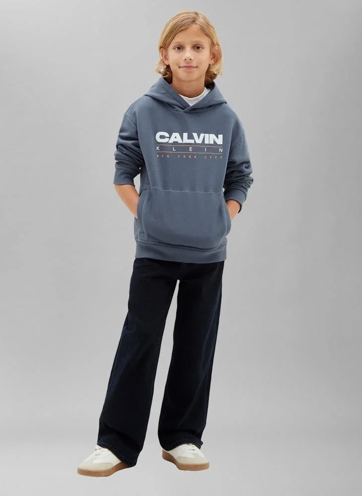 Calvin Klein Jeans Logo Graphic Pocket Hoody