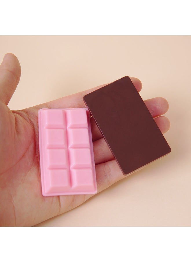 Generic - Simulation Chocolate Fake Food Toy PVC Simulation Snacks Key Chain Valentine's Day Small Gift Bag Pendant-Color:Dark Brown Chocolate-no Deduction-Size:If You Need To Add A Keychain, Click On The Bottom Button Changing Option - Image 1