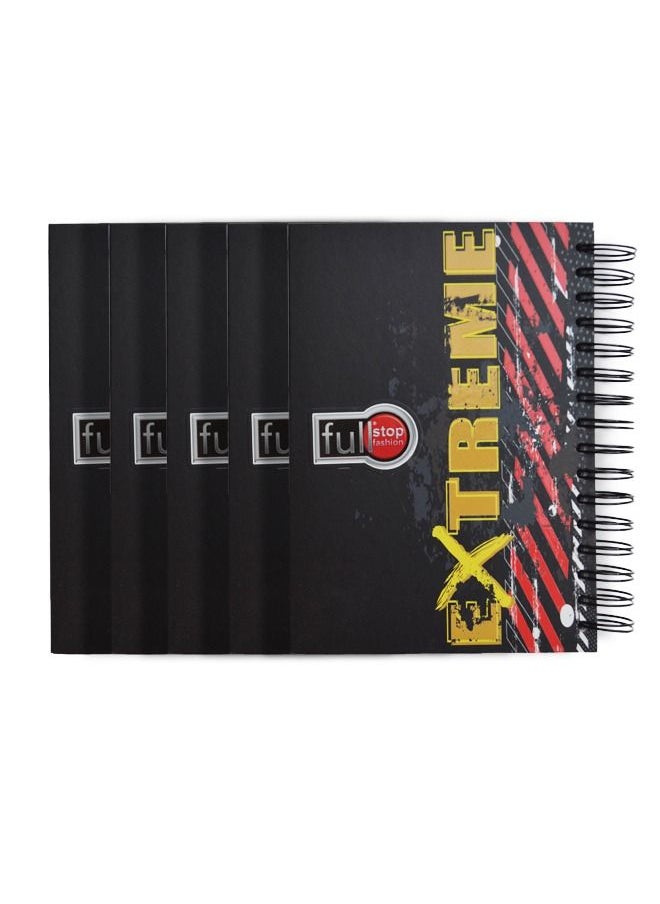 Extreme Full stop notebook with high quality paper A5 200 sheets Pack of 5  - Image 1