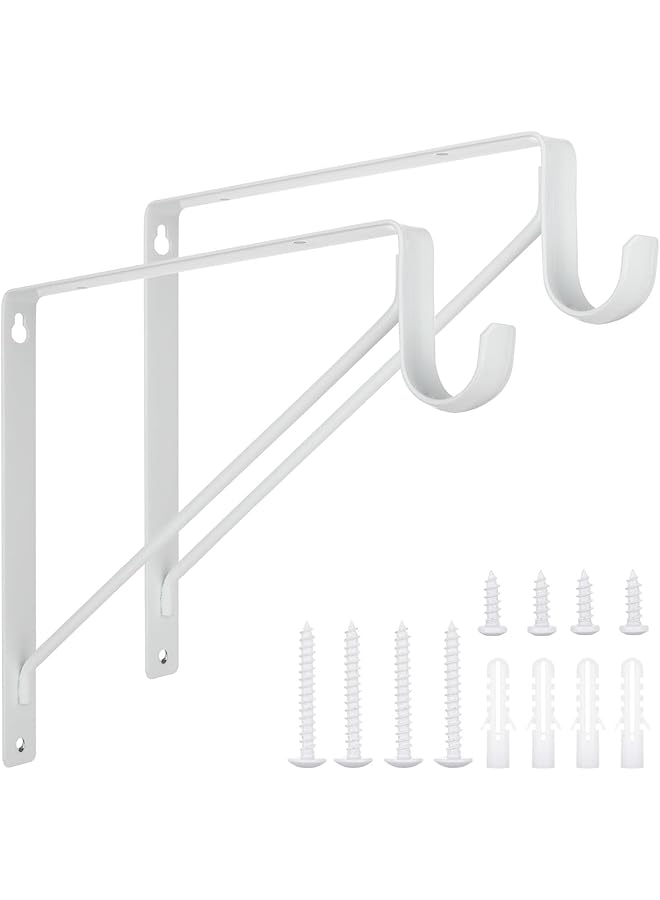 The Bros stainless Steel Corner Code, 4 Pcs 5 x 3 Inch Right Angle Brackets Wall Support Brackets for Shelves Table Bookshelf Wood with Screws, for Fixing Wood Furniture Shelves, Cabinet, Bed (L Shaped)  - Image 1