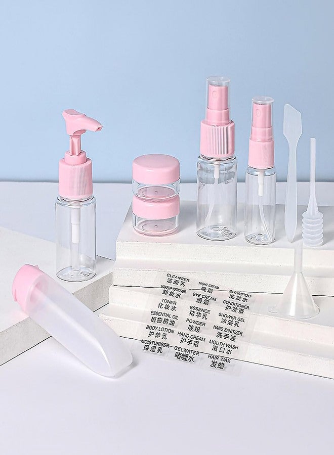 AVMPHD 6in1 Travel Bottles Set, Leak Proof Portable Toiletry Containers Kit, Cosmetic Containers Clear Travel Accessories Squeezable Refillable for Lotion Shampoo Liquids Cream Soap. - Image 2