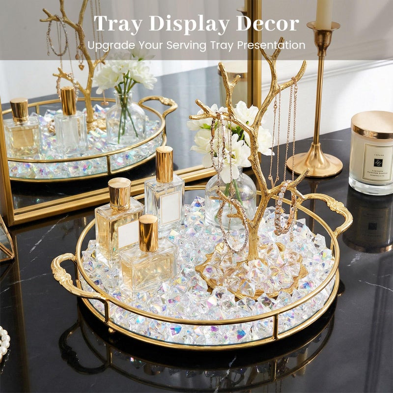 FUTUREPLUSX 180PCS Iridescent Fake Ice Rocks â€“ Clear Acrylic Fake Ice & Plastic Gems for Vases, Table Scatter & Gems/Jewels for Crafts, Wedding Centerpieces, Fish Tank & Home Decor - Image 5