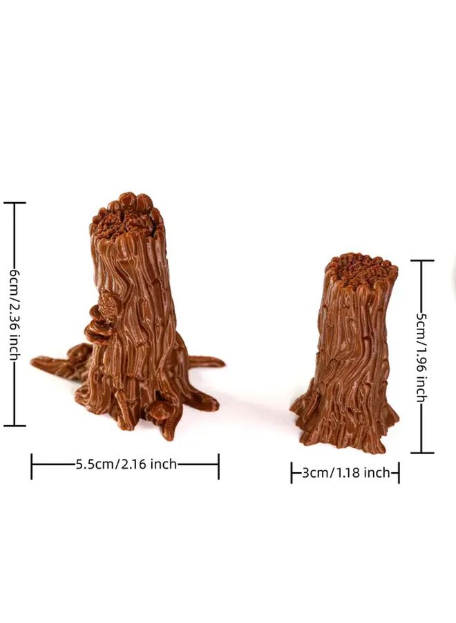Stump Collection DND Tree Miniatures 28mm 32mm Forest Scatter Terrain TTRPG Props - Image 3