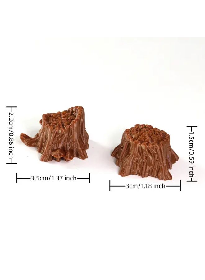 Stump Collection DND Tree Miniatures 28mm 32mm Forest Scatter Terrain TTRPG Props - Image 4