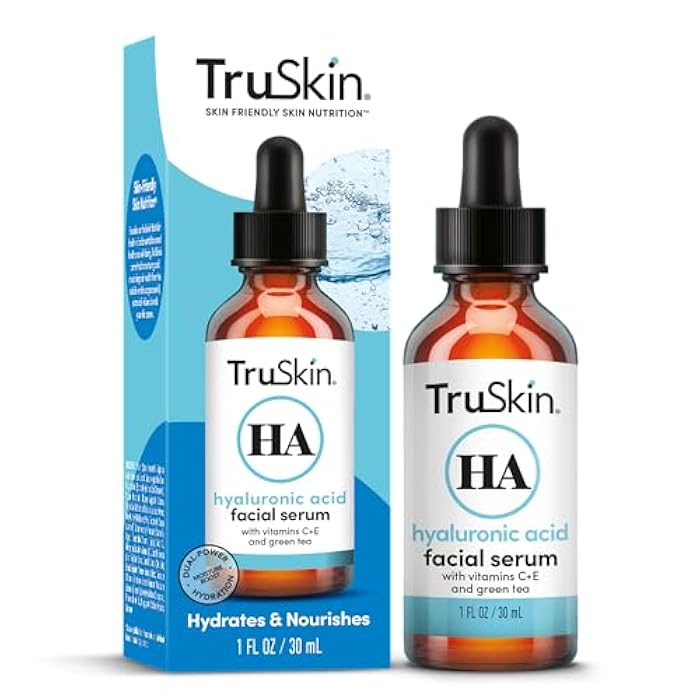 TruSkin Hyaluronic Acid Serum for Face + 7 Ultra Hydrating Ingredients – Best Face Serum for Moisturizing, Visibly Plumping Skin & Smoothing the Look of Fine Lines, 1 fl oz - Image 1