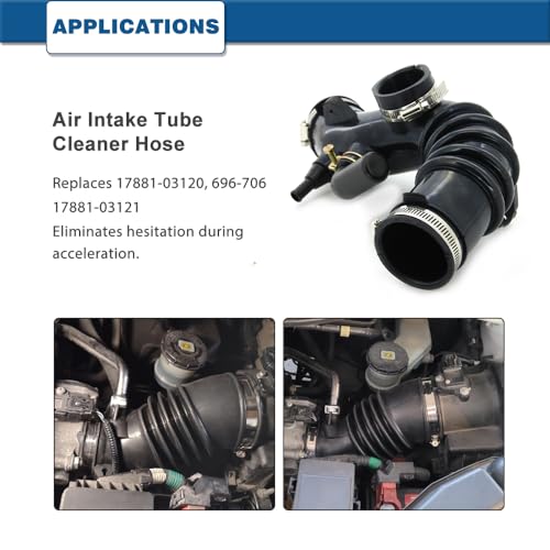 A ABIGAIL Air Intake Hose Compatible with Toyota Camry 1997-1999 Toyota Solara 1999 L4 2.2L Naturally Aspirated - Intake Filter Tube Replaces # 17881-03120, 17881-03121, 696-706 - Air Intake Duct Tube Boot - Image 2