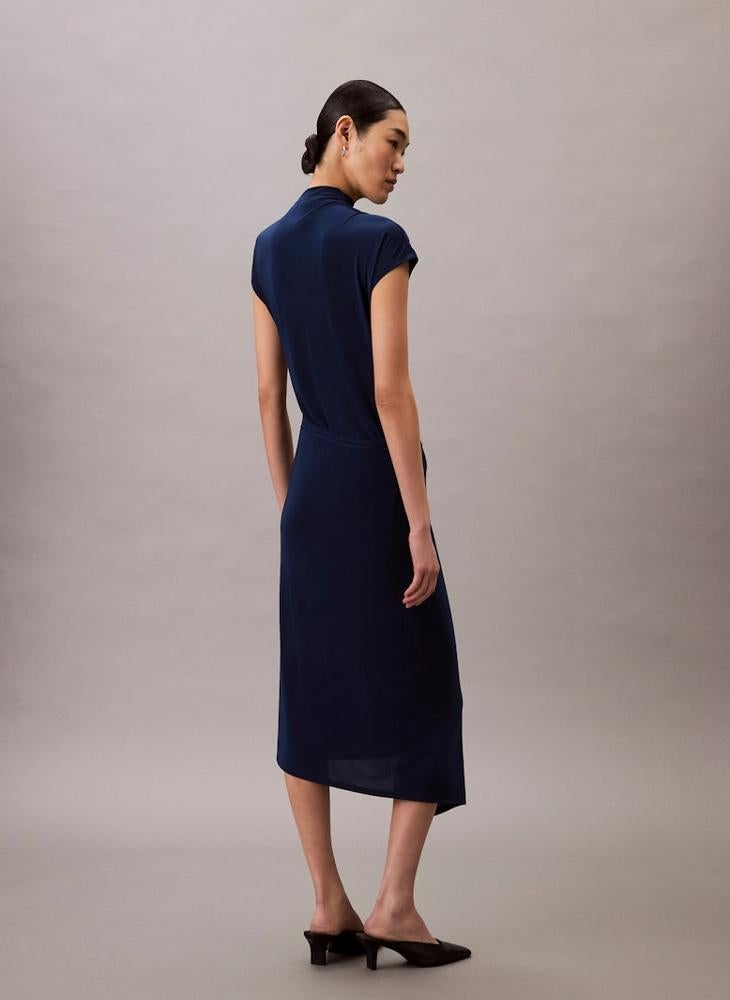 CALVIN KLEIN Causal Midi Wrap Dress - Image 3