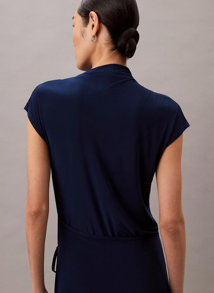 CALVIN KLEIN Causal Midi Wrap Dress - Image 2