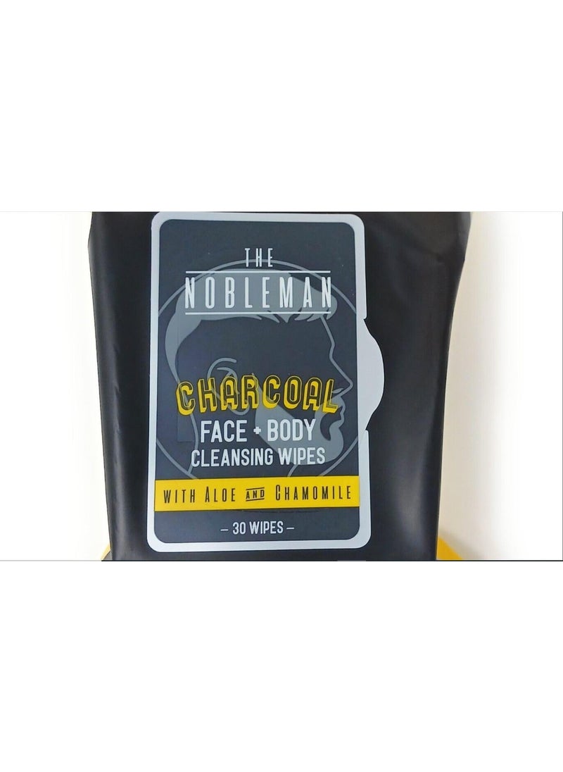 Nobleman Nobleman The Face  Body Cleansing Wipes Charcoal 30 count 