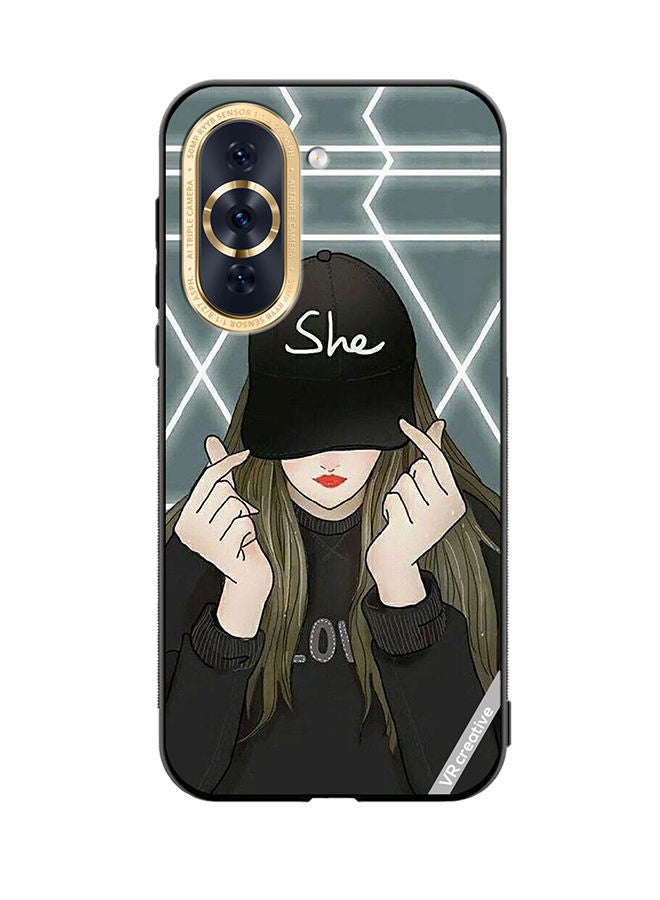VR CREATIVE Protective Case Cover For Huawei Nova 10 She On Cap Design Multicolour - Image 1