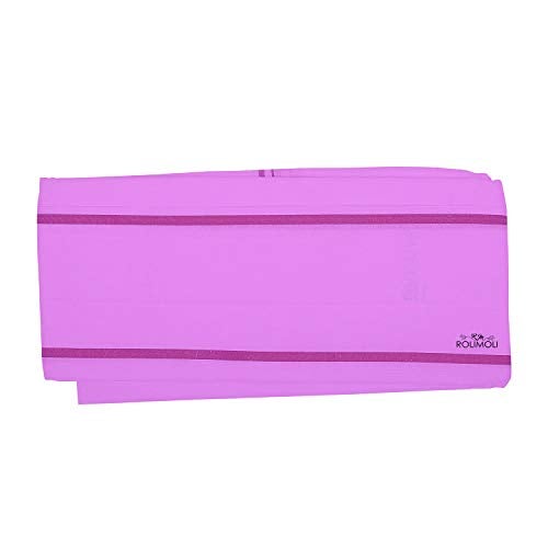 ROLIMOLI 100 Percent Cotton Pink Gamchha Angochha Soft Absorbent Traditional Towel for Bath Travel Daily Use Durable Fabric (Set of 1) (2 Meter) - Image 3