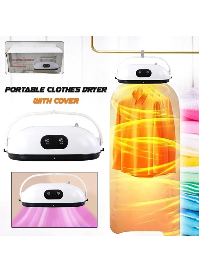 Kimaya Portable Clothes Dryer Machine, Quick Drying in 20 Minutes, Adjustable Timer, Low-Noise Clothes Drying Solution for Home & Travel - Image 5