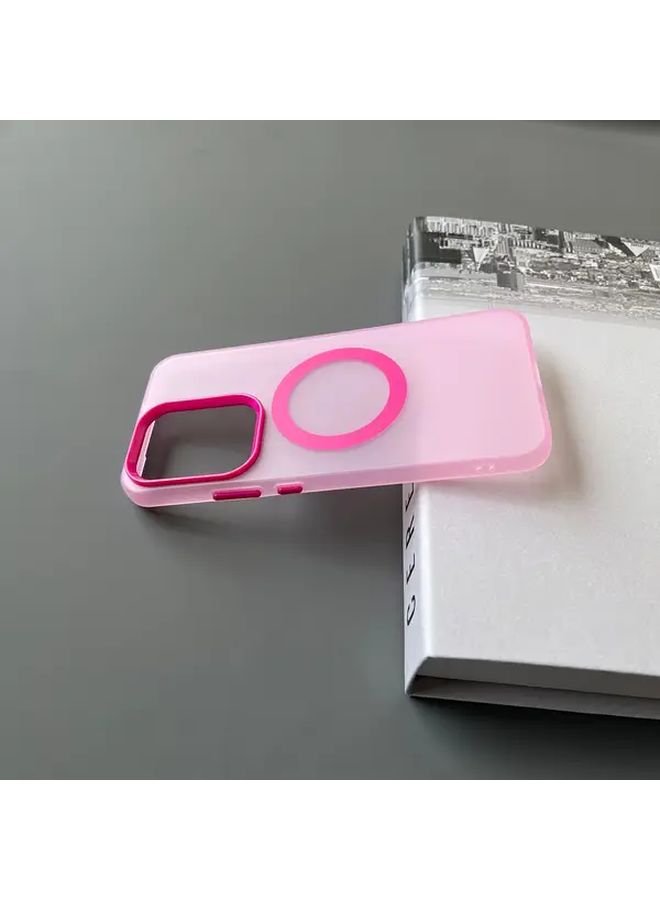 حافظة مغناطيسية صلبة بلون كانتدي مطفي متوافقة مع Oppo A3X أسود مقاومة للصدمات - Image 2