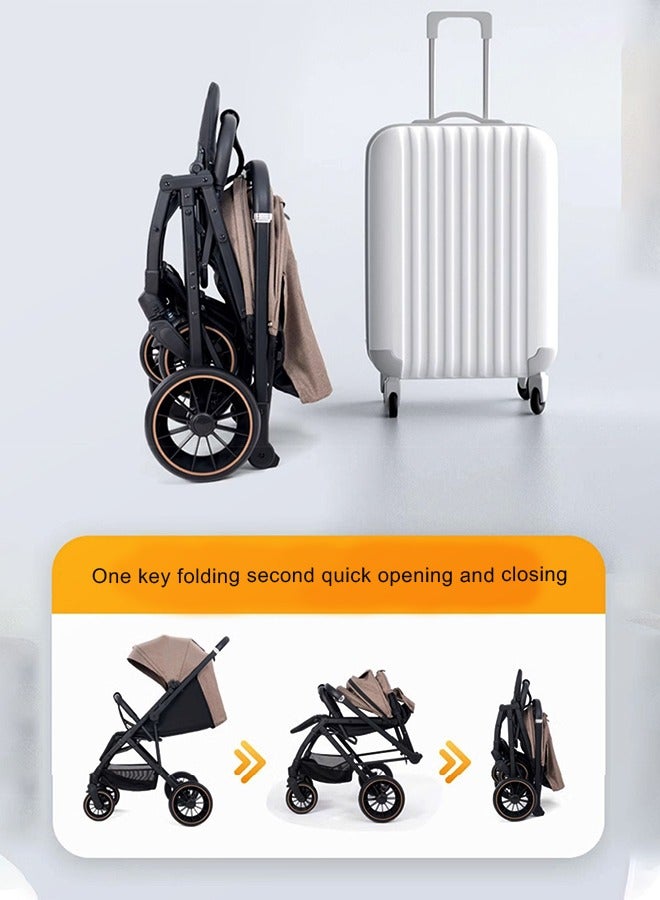 كيديليو عربة أطفال خفيفة الوزن مع مظلة مدمجة قابلة للطي ومتعددة الأوضاع مع حاجب شمس قابل للفتح والمزيد - عربة أطفال مظلة للسفر والمزيد، باللون الأخضر - Image 4