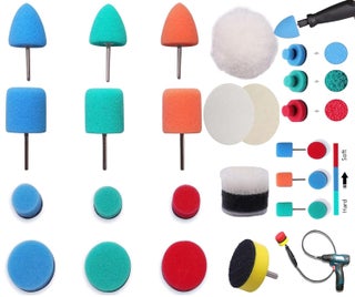DIY Crafts With 2 Felt 2 Fur Pads, 1"inch, 17x Mini Buffing Polishing Detail Polisher Pads Use On Rotary Tools,Cordless Drill, Polisher Tool for Tight Area Detailin (With 2 Felt 2 Fur Pads, 1"inch) - pzsku/Z9631FE45002854440B92Z/45/1743747857/0b6b0431-5b05-444a-ac49-2e9d97ae2827
