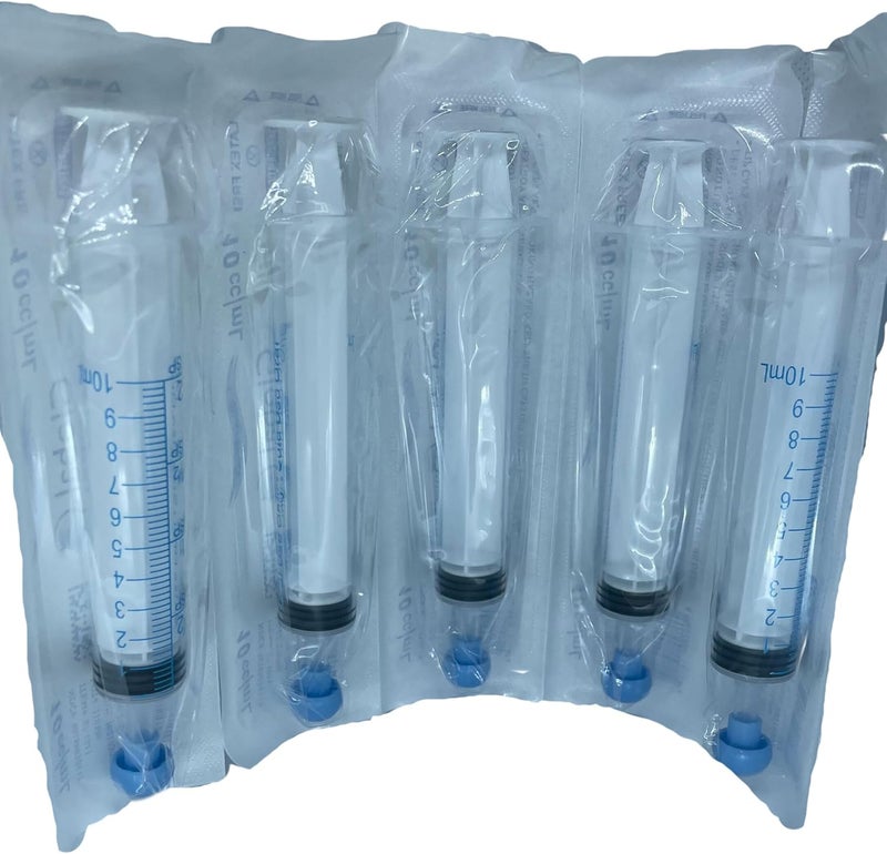 Easy Glide 10ml 10cc Oral Syringe Caps Included Great for Oral Medicine and Home Care 50 Count
