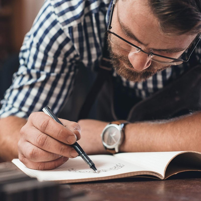 PILOT , Precise V5, Capped Liquid Ink Rolling Ball Pens, Extra Fine Point 0.5 mm, Black, Pack of 6 - Image 2