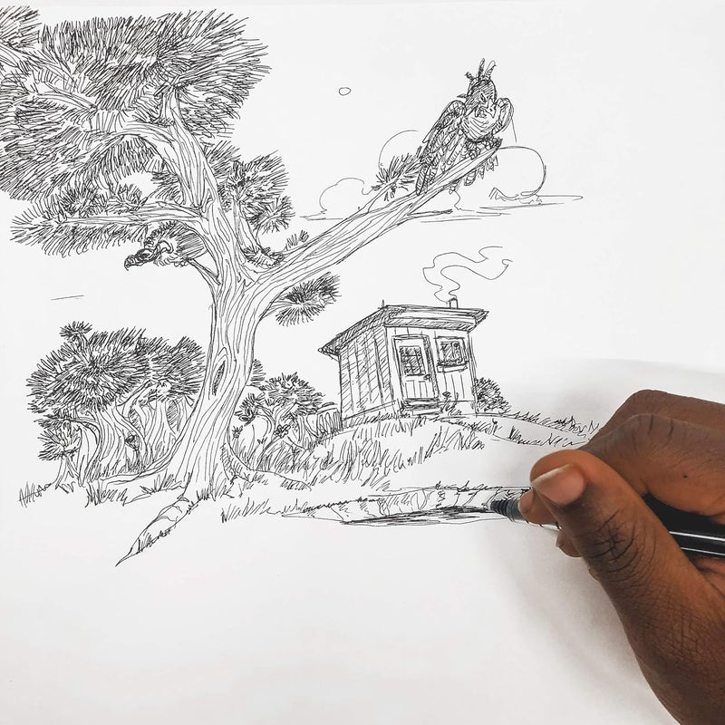 PILOT , Precise V5, Capped Liquid Ink Rolling Ball Pens, Extra Fine Point 0.5 mm, Black, Pack of 6 - Image 3