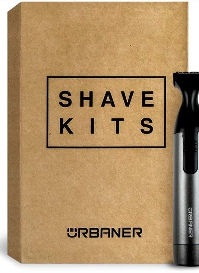 URBANER - Mustache Edger, Battery Operated, Waterproof Compact, Beard Trimmer for Men, Portable Clipper for Travel Grooming, MB-042 - Image 1