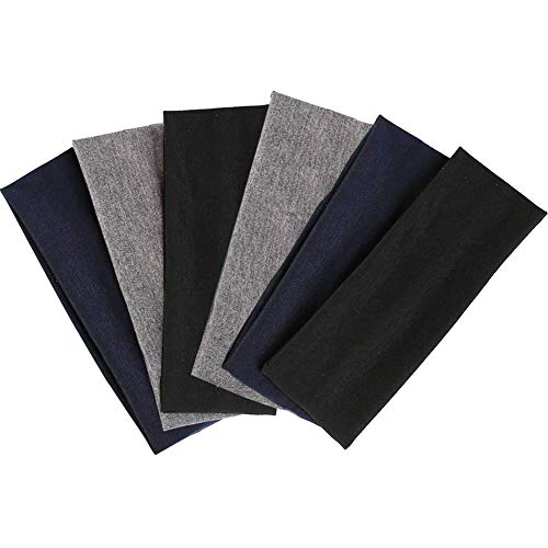 DERAYEE Women Yoga Hair Bands, 12 Colors Soft Elastic Headbands for Sport Workout Head wrap accessories - Image 1