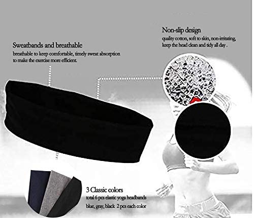DERAYEE Women Yoga Hair Bands, 12 Colors Soft Elastic Headbands for Sport Workout Head wrap accessories - Image 3