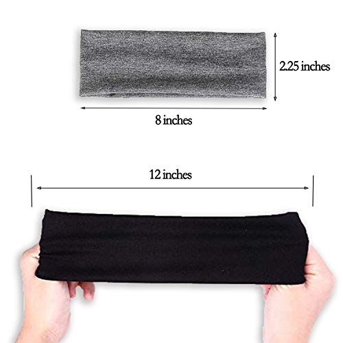 DERAYEE Women Yoga Hair Bands, 12 Colors Soft Elastic Headbands for Sport Workout Head wrap accessories - Image 2