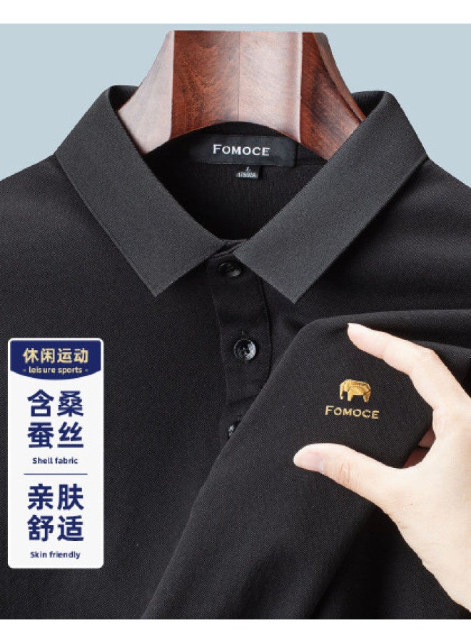 Fomoce men's Summer Comfortable Breathable Short-sleeve Polo Shirt - Image 1