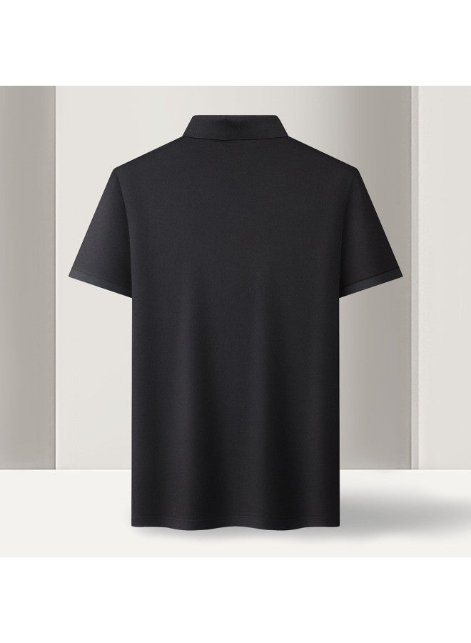 Fomoce men's Summer Comfortable Breathable Short-sleeve Polo Shirt - Image 5