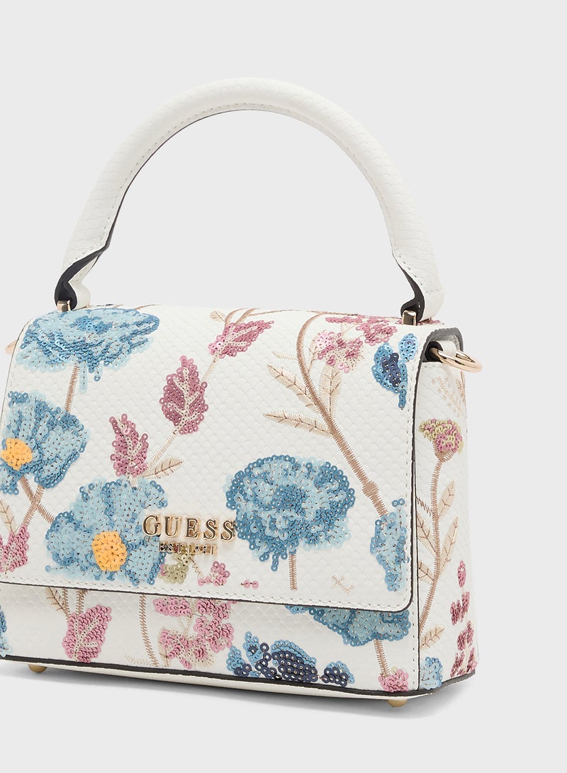 GUESS Zaria Top Handle Flap  - Image 4
