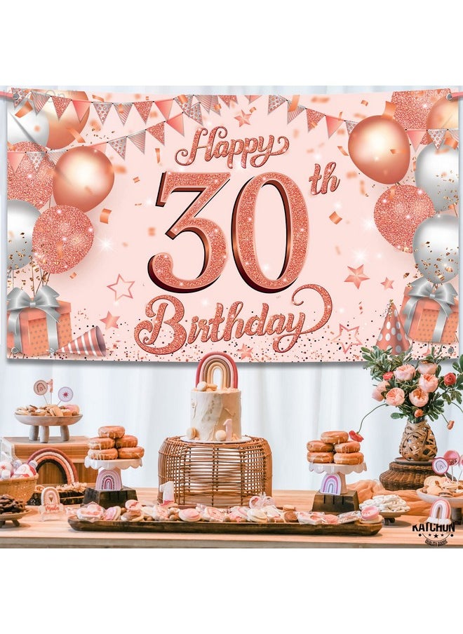 Glitter Happy 30Th Birthday Banner 72 X 44 Inch Rose Gold 30Th Birthday Banner 30Th Birthday Backdrop For Women Happy 30Th Birthday Banner Pink 30 Year Old Birthday Decorations - pzsku/Z96323600FEEAA241C4FFZ/45/_/1706152409/c24419f4-b35f-44fa-b055-c0aa5589da85