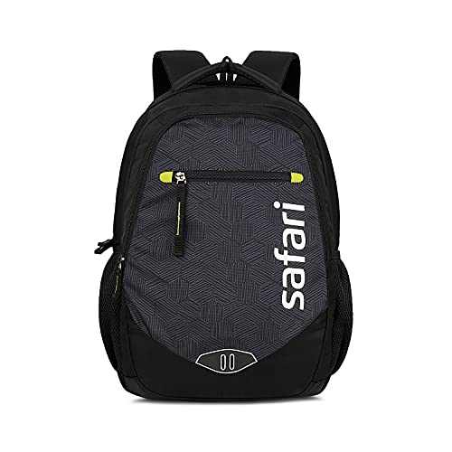 Safari Tribe 35 Ltrs Large Laptop Backpack with 3 Compartments, Water Resistant Fabric - Black (TRIBE19CBBLK) - Image 1