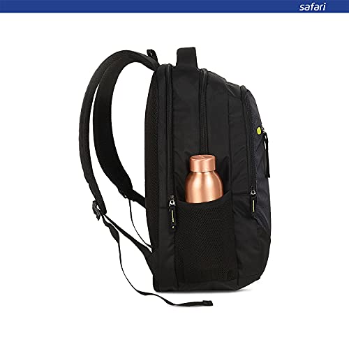 Safari Tribe 35 Ltrs Large Laptop Backpack with 3 Compartments, Water Resistant Fabric - Black (TRIBE19CBBLK) - Image 3