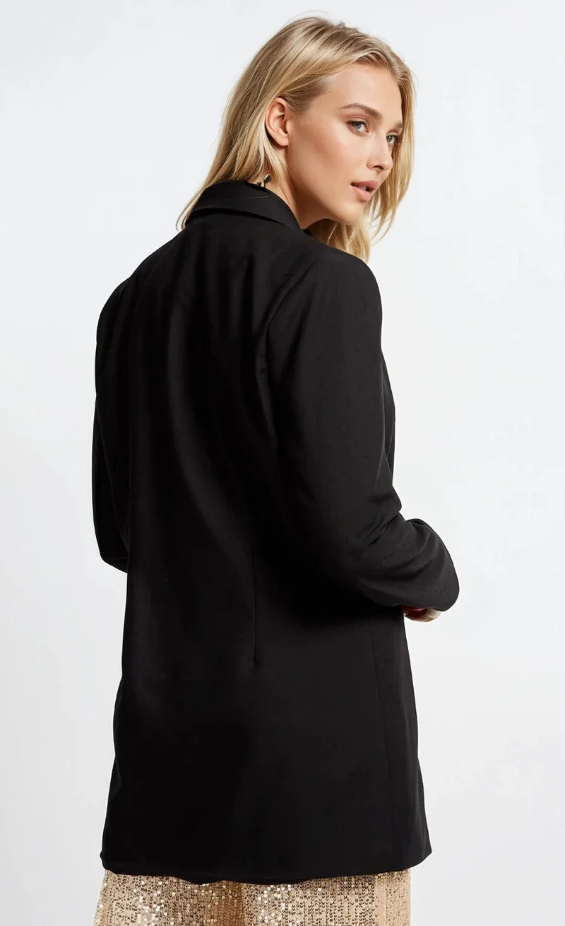 Little Mistress Black Double Breasted Blazer