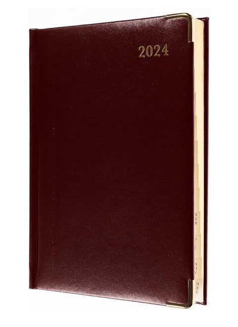 Collins Classic 2024 Diary Compact Day a Page Business Planner (with Appointments) - Business Planner and Organiser - January to December 2024 Diary - Daily - Red - 1250V.15-24