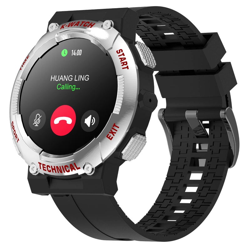 KINGSTAR Smart Watch for Men, Smart Watch Make/Answer Call AI Voice Control Smartwatch with 8 Sport Modes Pedometer Blood Oxygen Heart Rate Sleep Monitor Fitness Tracker for iOS Android Phones - Image 1