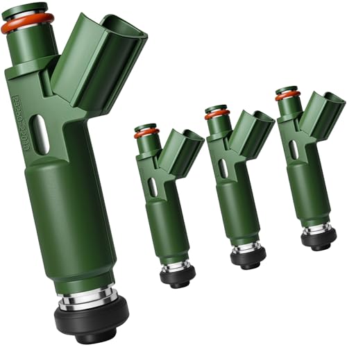SeyPon Set of 4 Upgraded Fuel Injectors Fit for L4 18L Toyota Corolla 20002004 Matrix 20032006 Celica MR2 Spyder for Chevy Prizm 20002002 for Pontiac Vibe OEM 232500D040 94859505 - Image 1