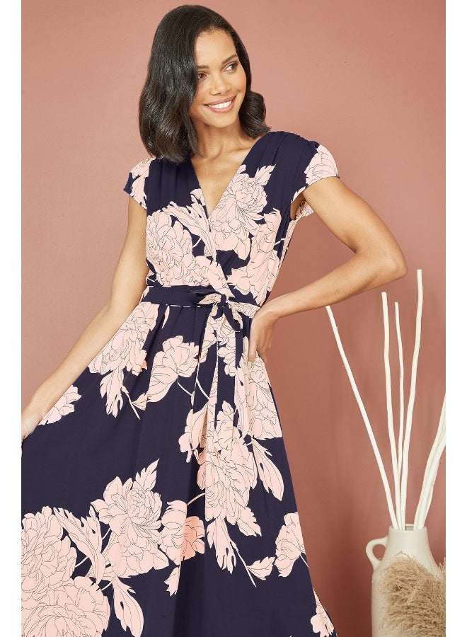 MELA LONDON Floral Print Midi Dress - Image 2