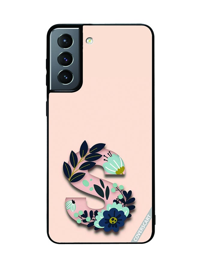 COVERSCART غطاء حماية لجهاز سامسونج جالاكسي S21 5G بتصميم حرف S متعدد الألوان