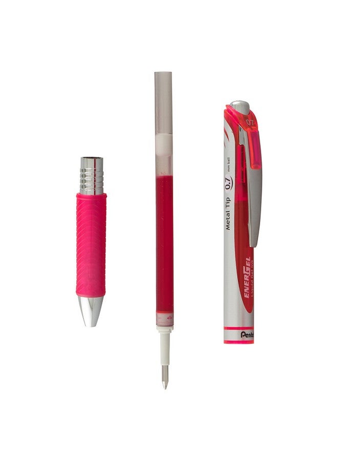 بنتل قلم جل سائل قابل للسحب من Energel Rtx، (0.7 مم) بطرف معدني، خط متوسط، حبر متنوع، عبوة من 8 قطع (Bl77Bp8M1) - Image 5