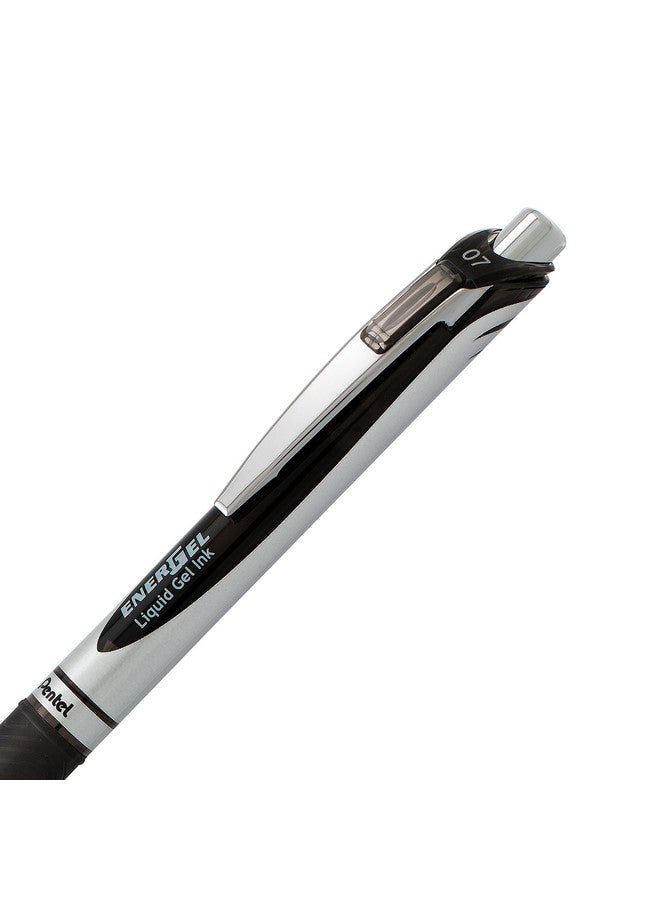 بنتل قلم جل سائل قابل للسحب من Energel Rtx، (0.7 مم) بطرف معدني، خط متوسط، حبر متنوع، عبوة من 8 قطع (Bl77Bp8M1) - Image 3