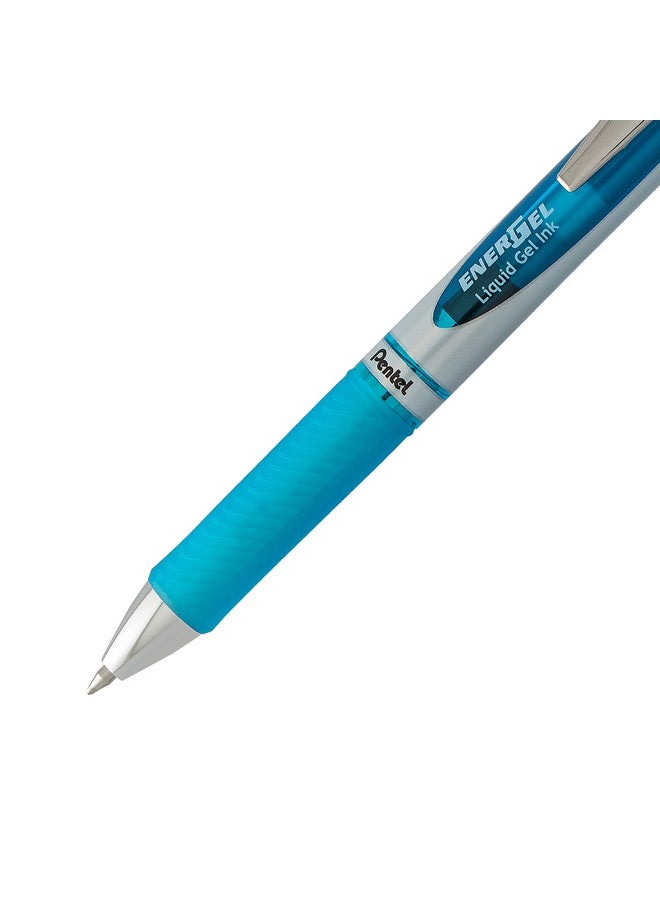 بنتل قلم جل سائل قابل للسحب من Energel Rtx، (0.7 مم) بطرف معدني، خط متوسط، حبر متنوع، عبوة من 8 قطع (Bl77Bp8M1) - Image 4