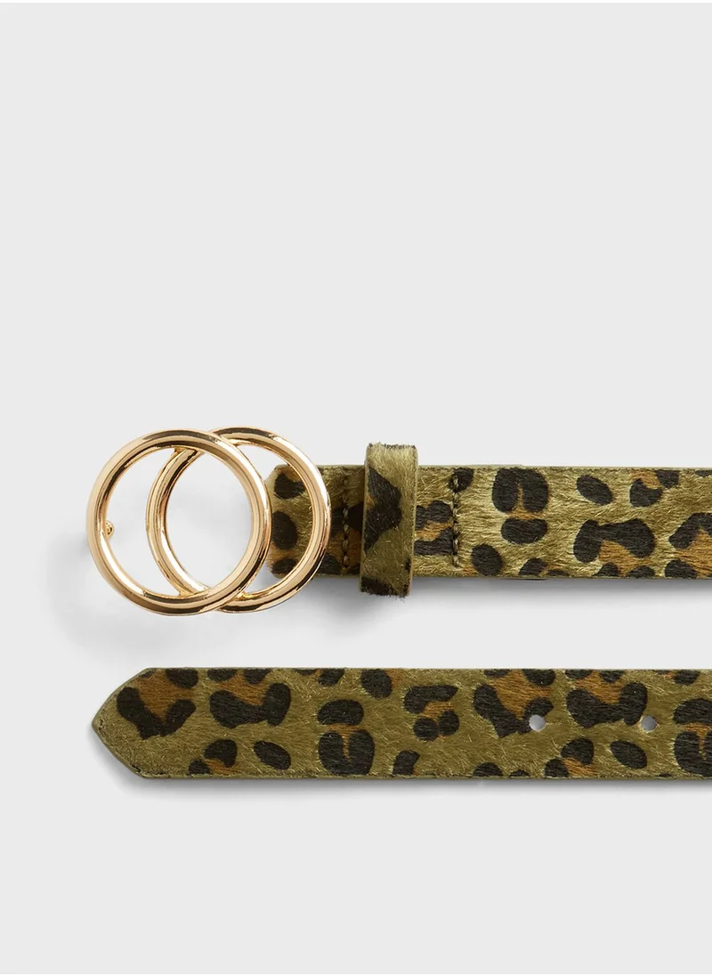 ONLY Leopard Print Belt