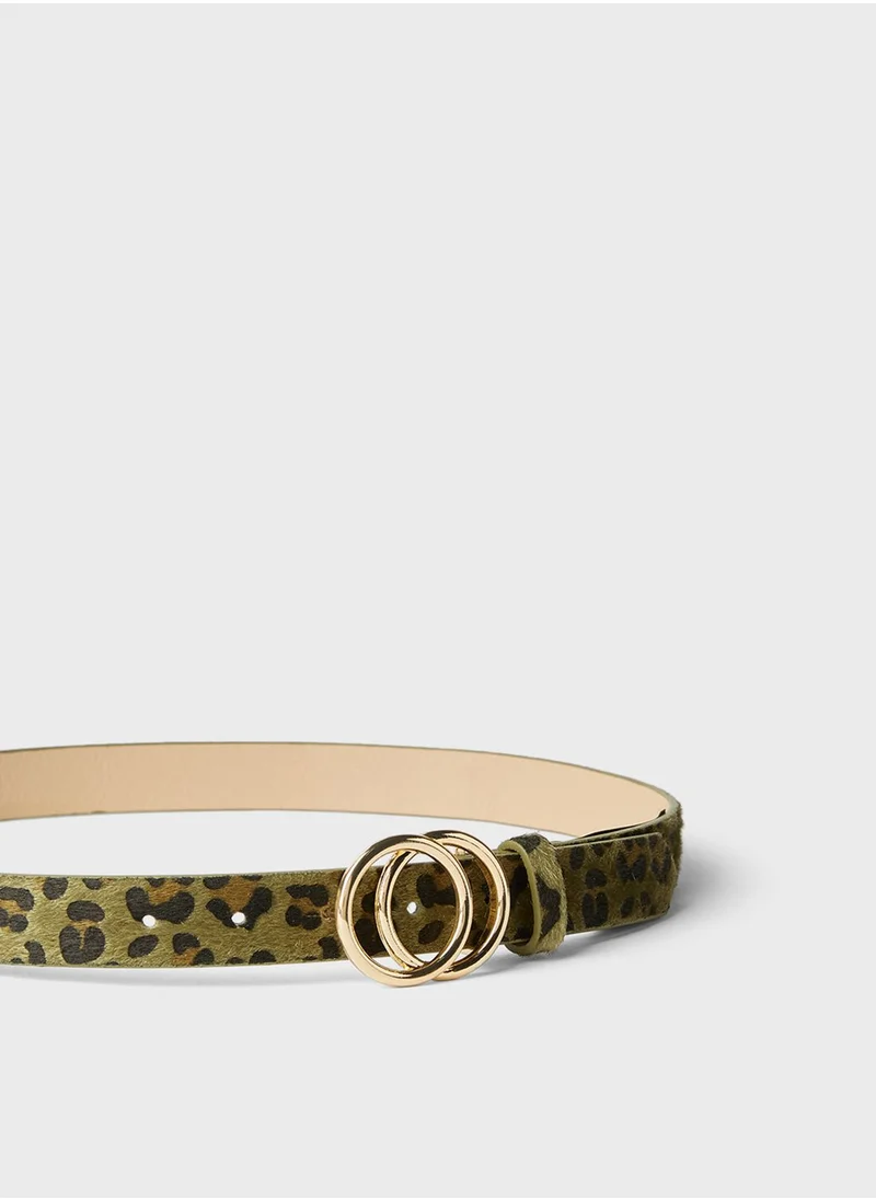 ONLY Leopard Print Belt