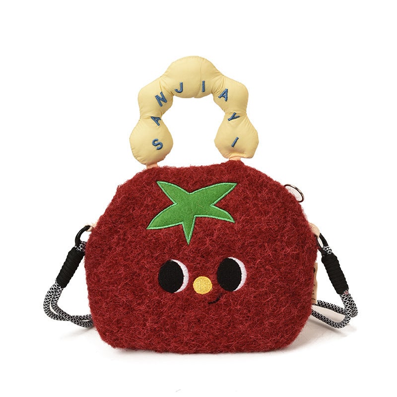 Cute Cartoon Foreign Style Mobile Phone Bag Distinctive Exquisite Plush Small Storage Bag Niche Design High-end Shoulder Bag - Image 5